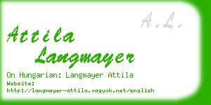 attila langmayer business card